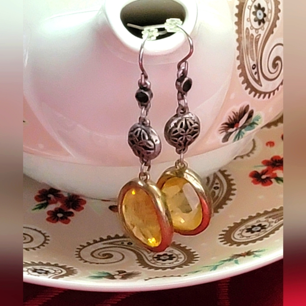 Grace Adele Silver Dangle Earrings - image 1